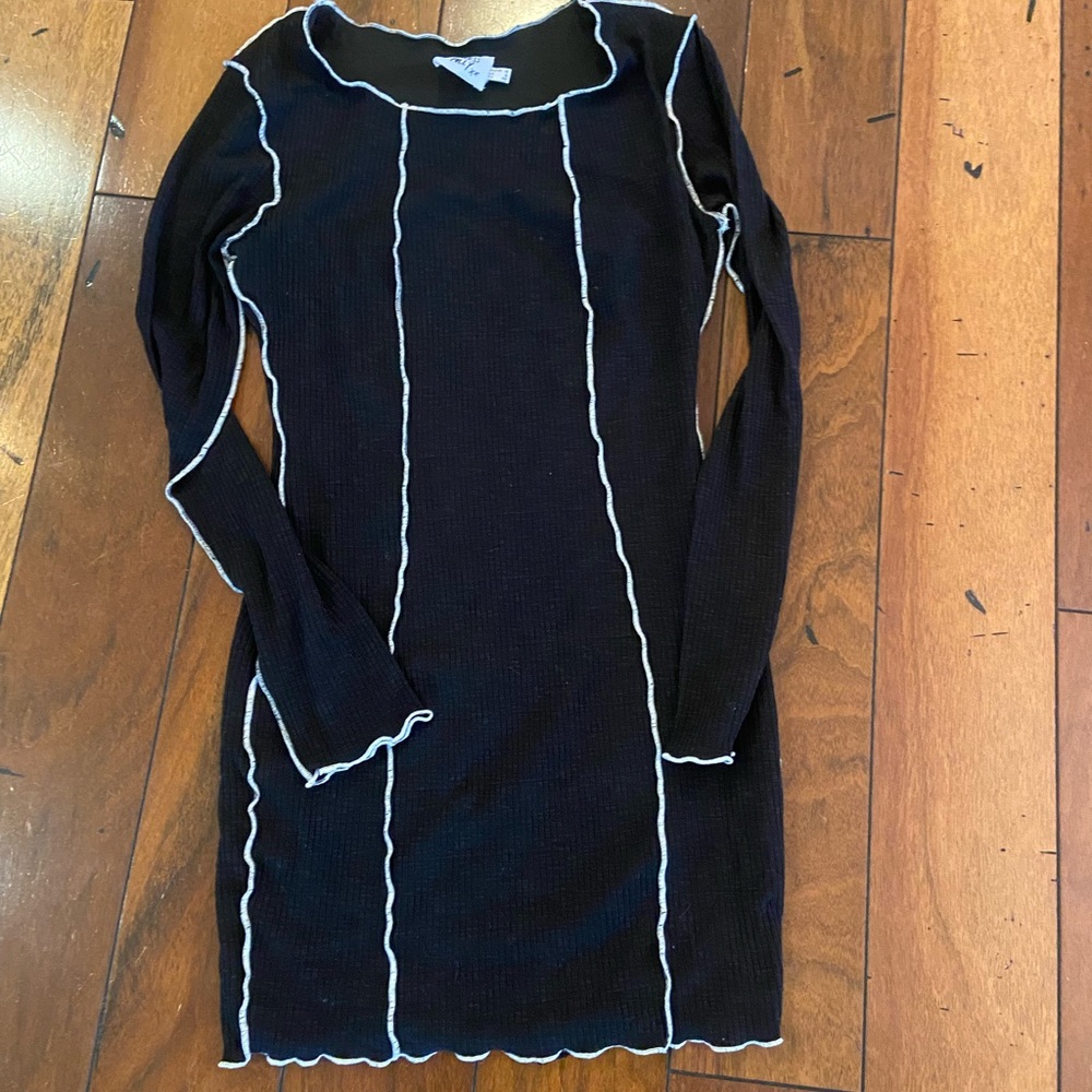 Princess Polly Black Bodycon Mini Dress - Size 12